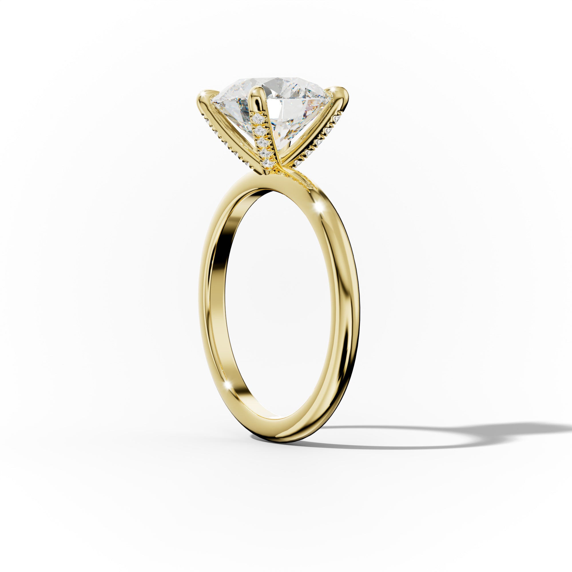 Lily Round Cut Engagement Ring